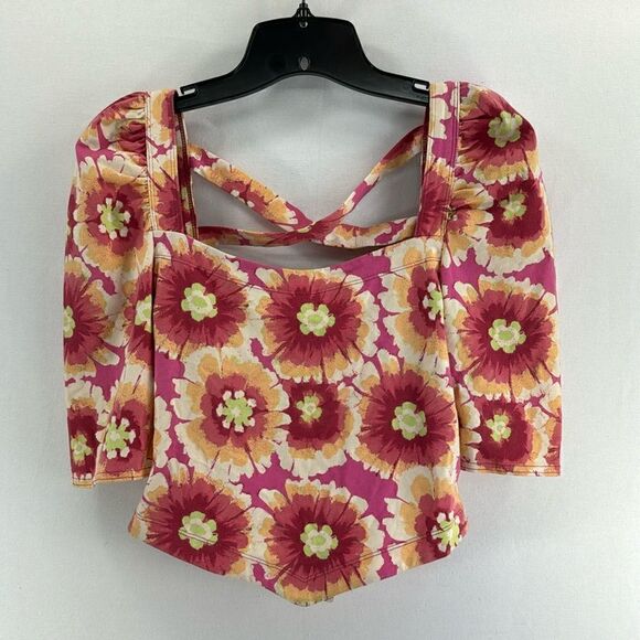 Free People Give Me More Crop Top- Pop Combo- Size M- NWT - Picture 2 of 8
